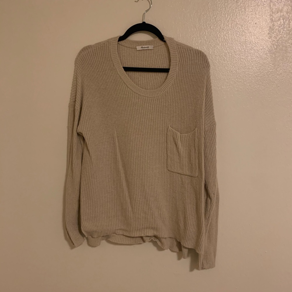 Cream Knit Sweater: Madewell